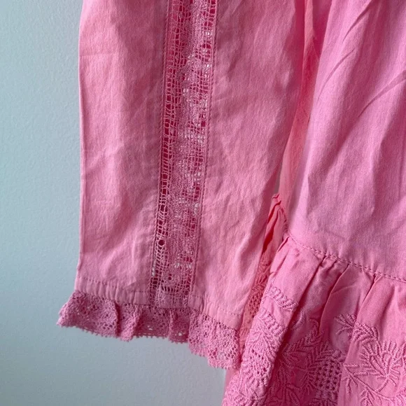 Loveshackfancy Pink Mini Dress. Size P. NEW - Picture 3 of 15